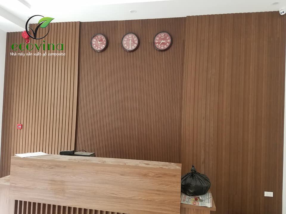thi công gỗ nhựa composite - tấm ốp tường gỗ nhựa