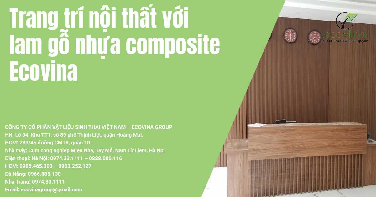 Nhà máy gỗ nhựa composite Ecovina