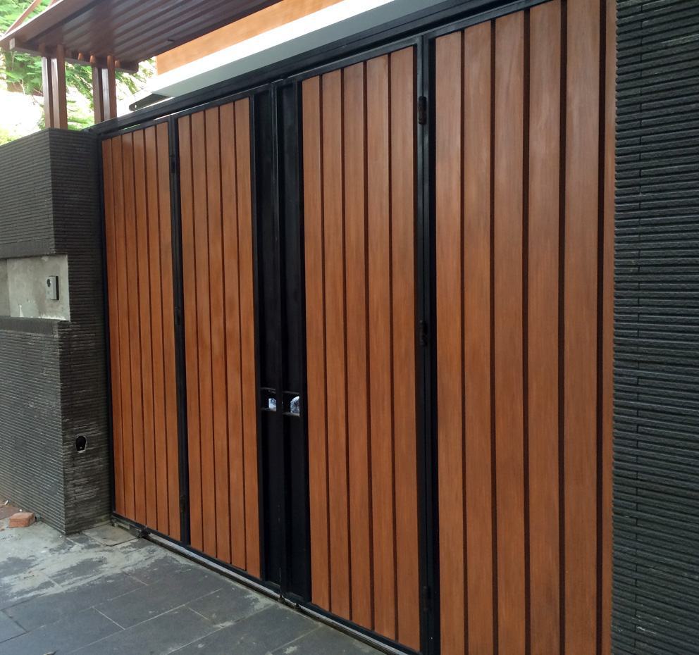 Cổng gỗ nhựa Ecovina