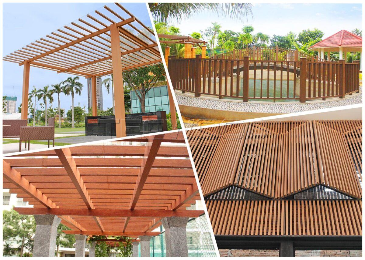 Thanh đa năng gỗ nhựa ngoài trời
