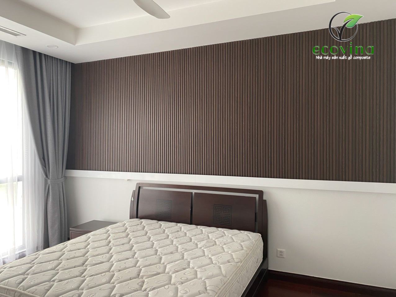 tấm ốp gỗ nhựa Ecovina tại căn hộ cao cấp