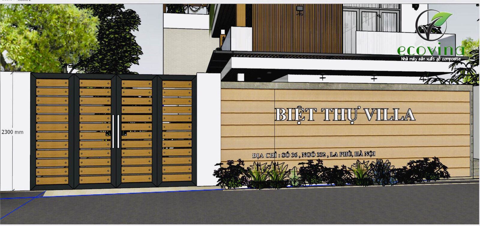 Nhà máy gỗ nhựa composite Ecovina