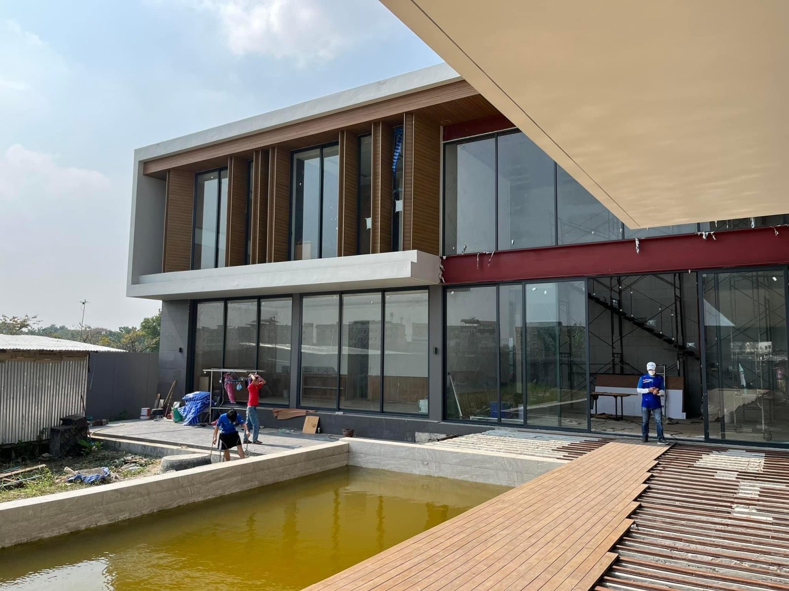 Tấm ốp gỗ nhựa phủ ASA Ecovina tại Thái Lan