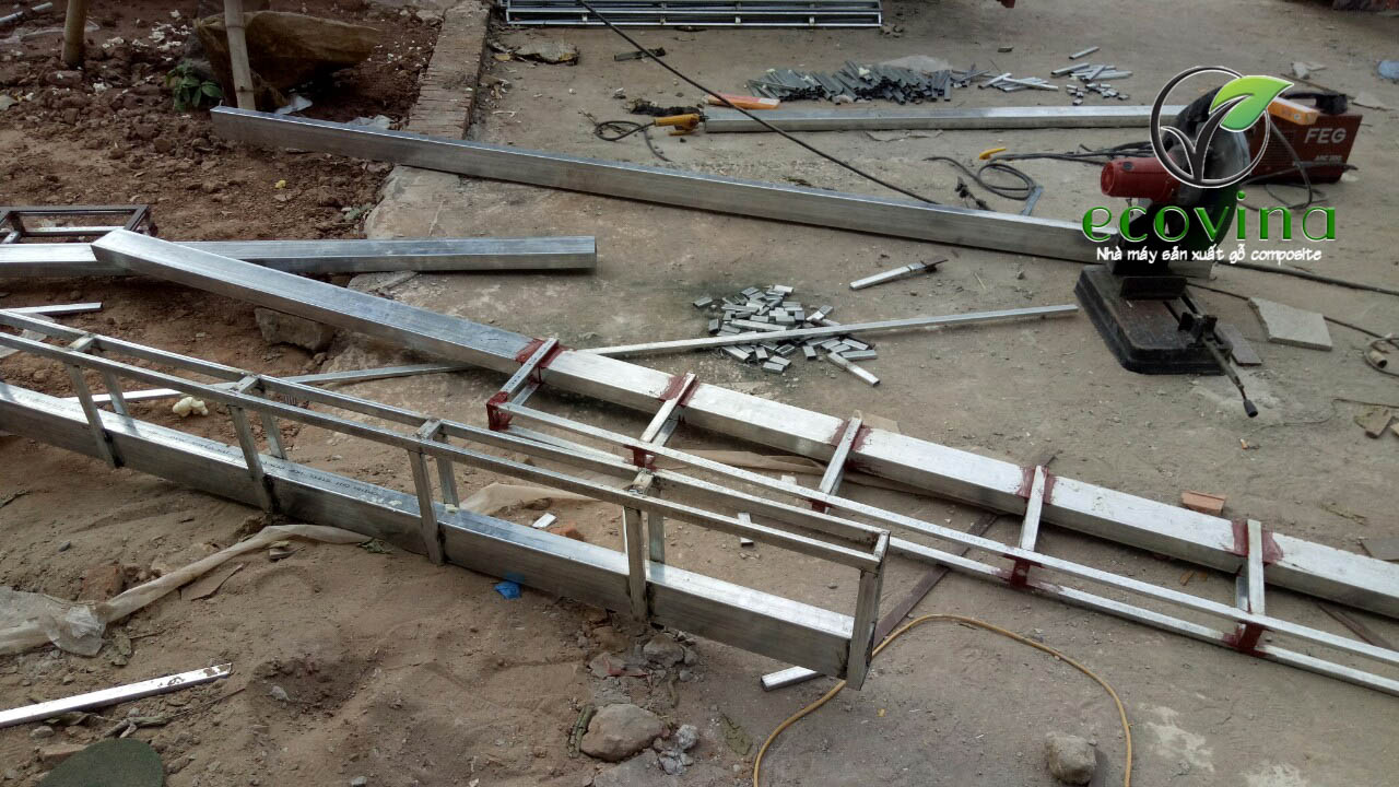 Nhà máy gỗ nhựa composite Ecovina
