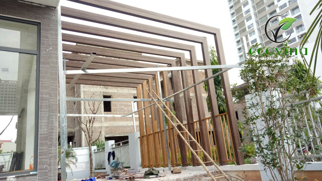 Nhà máy gỗ nhựa composite Ecovina