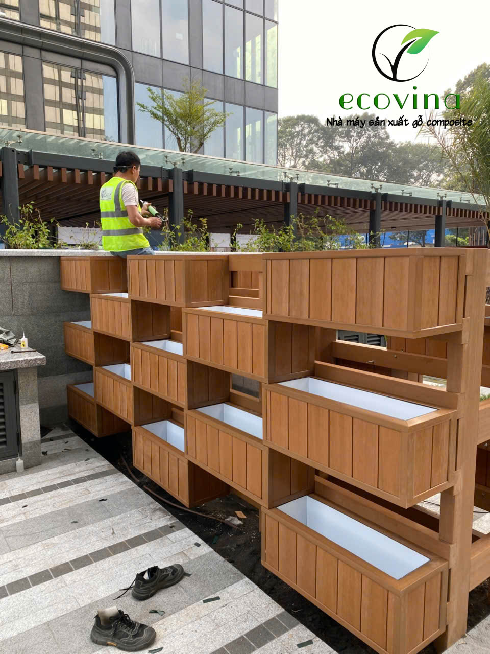 Nhà máy gỗ nhựa composite Ecovina