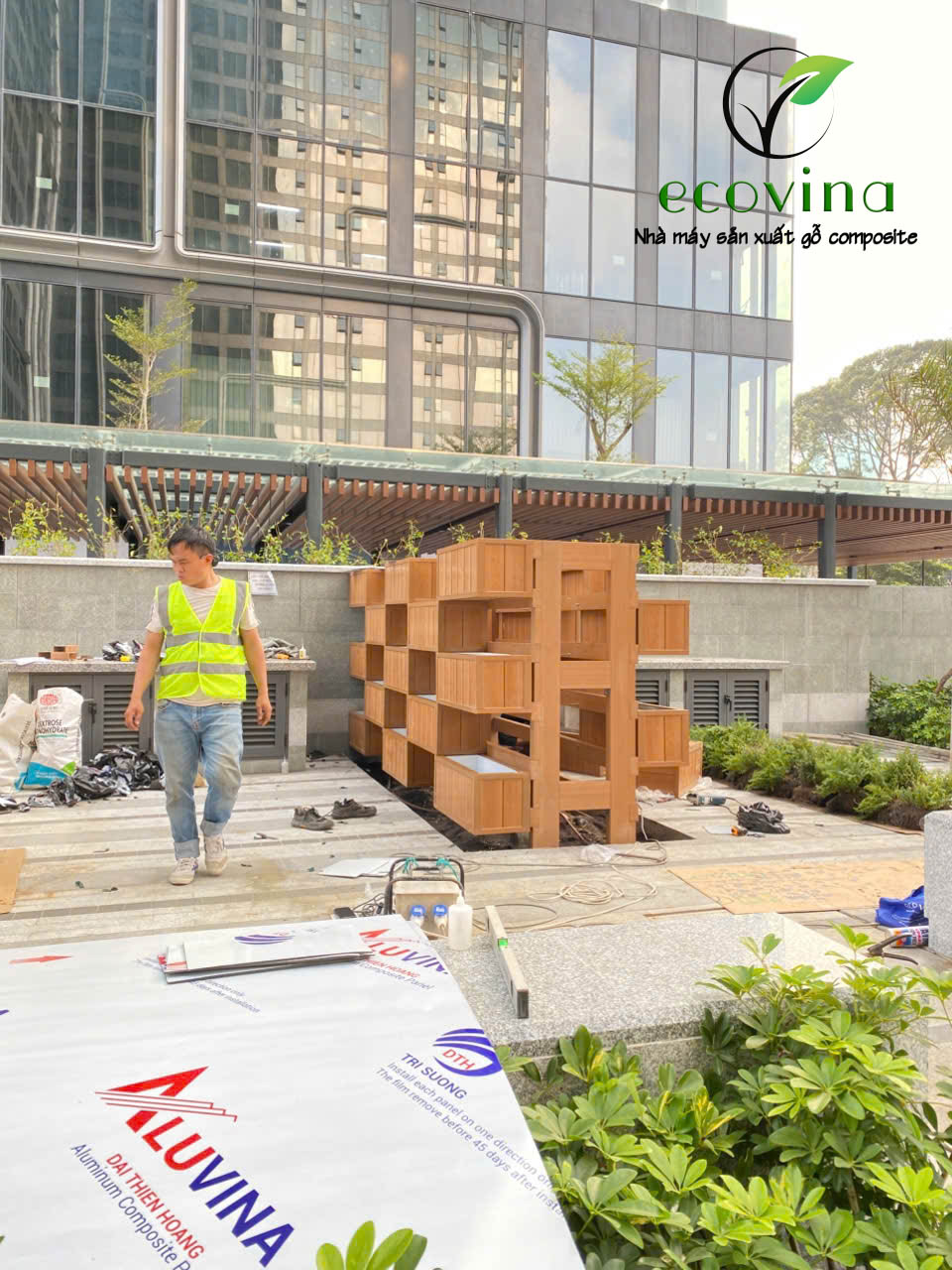 Nhà máy gỗ nhựa composite Ecovina