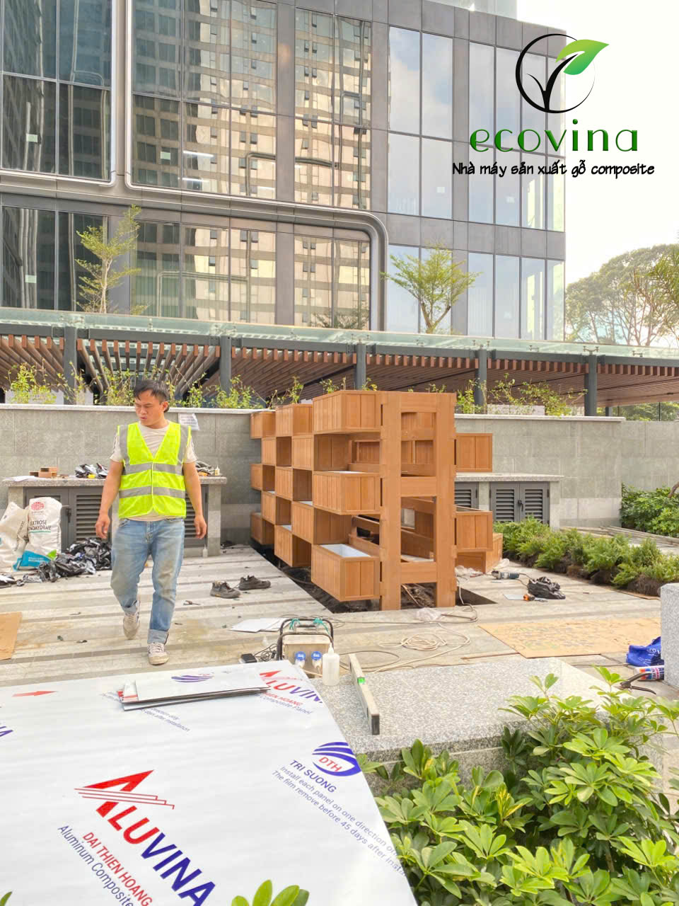 Nhà máy gỗ nhựa composite Ecovina