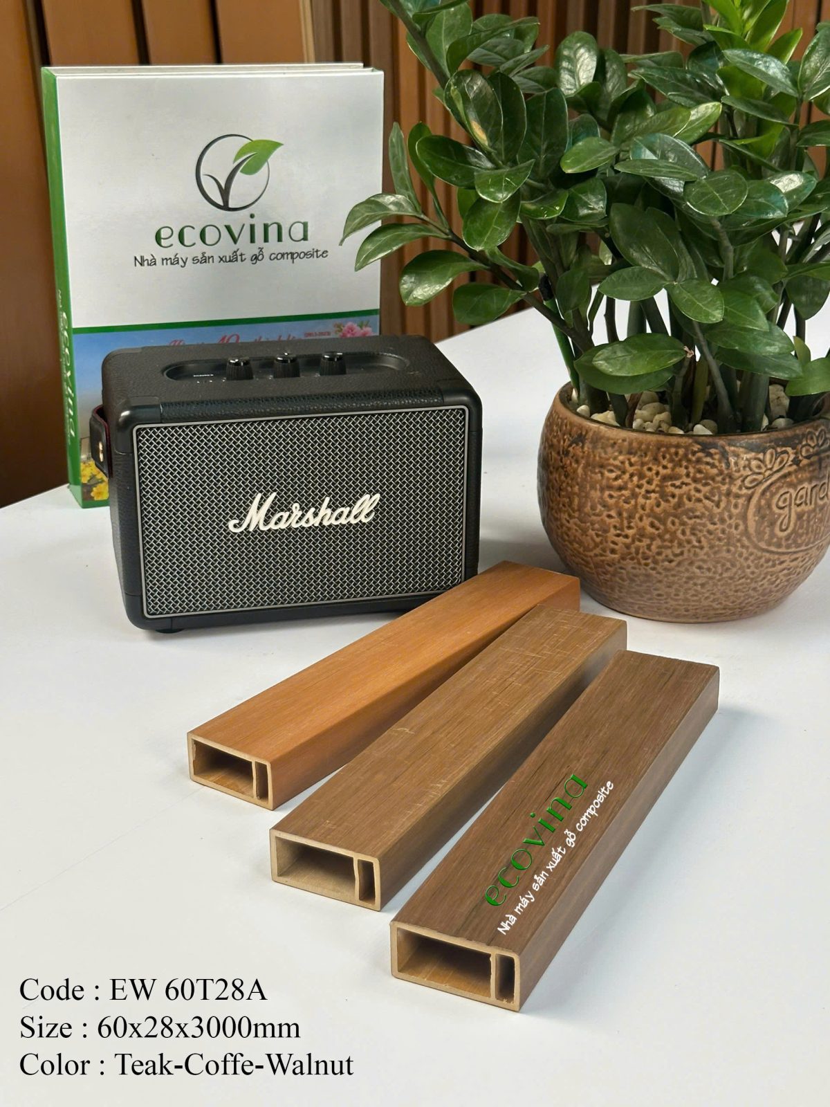 Thanh lam nhựa giả gỗ ngoài Asa Ecovina