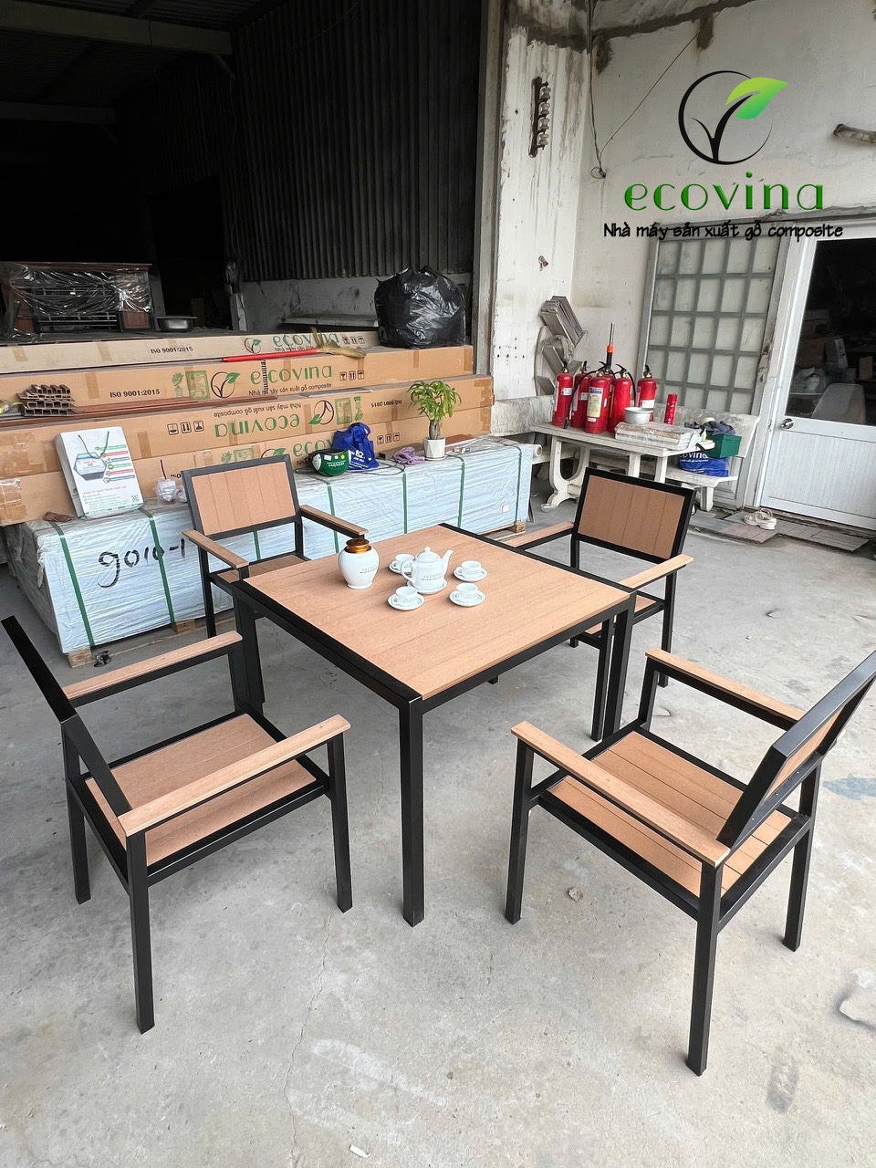 Nhà máy gỗ nhựa composite Ecovina