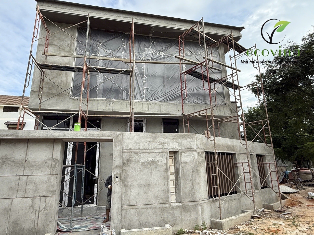 Nhà máy gỗ nhựa composite Ecovina