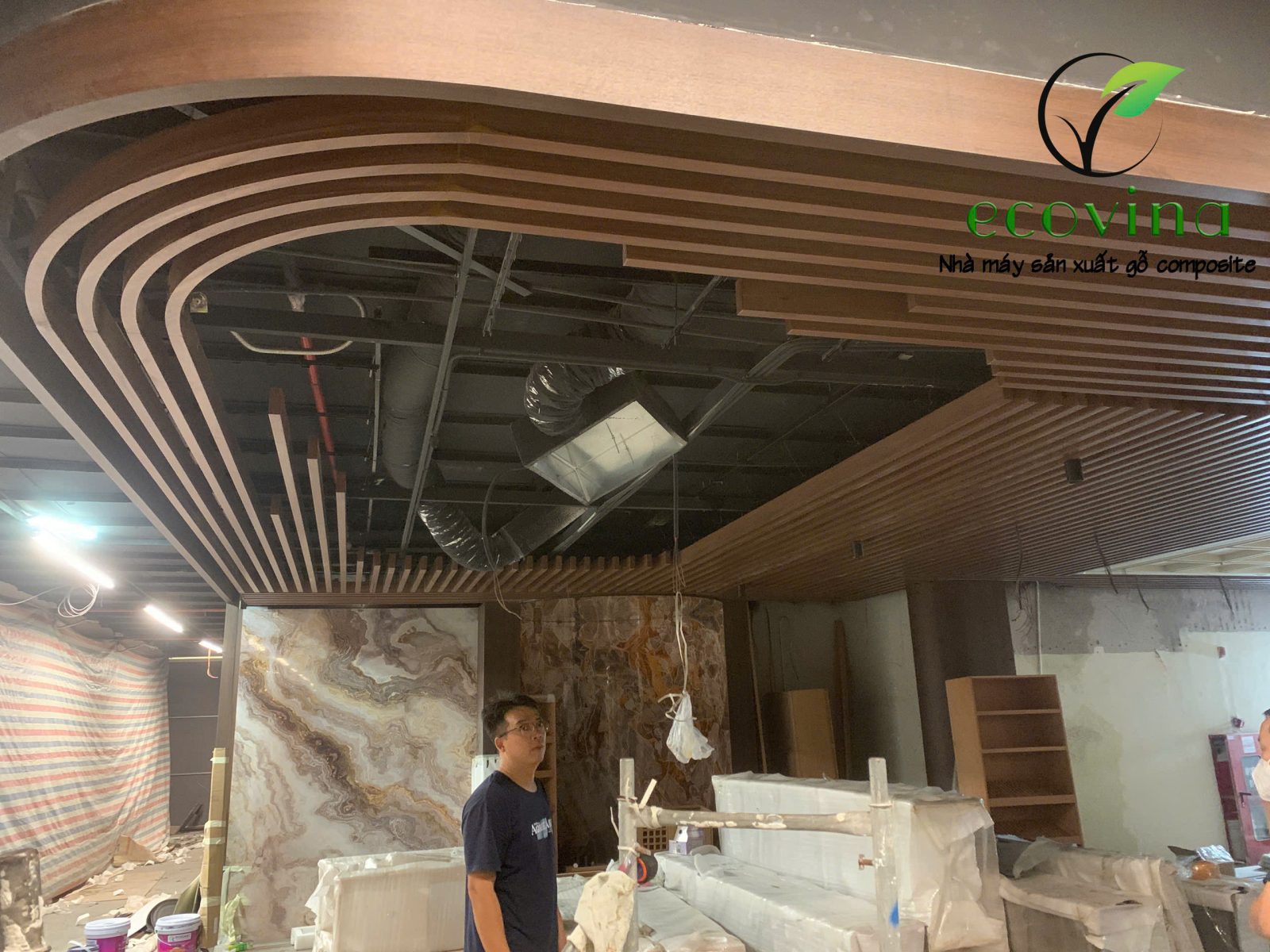 Nhà máy gỗ nhựa composite Ecovina