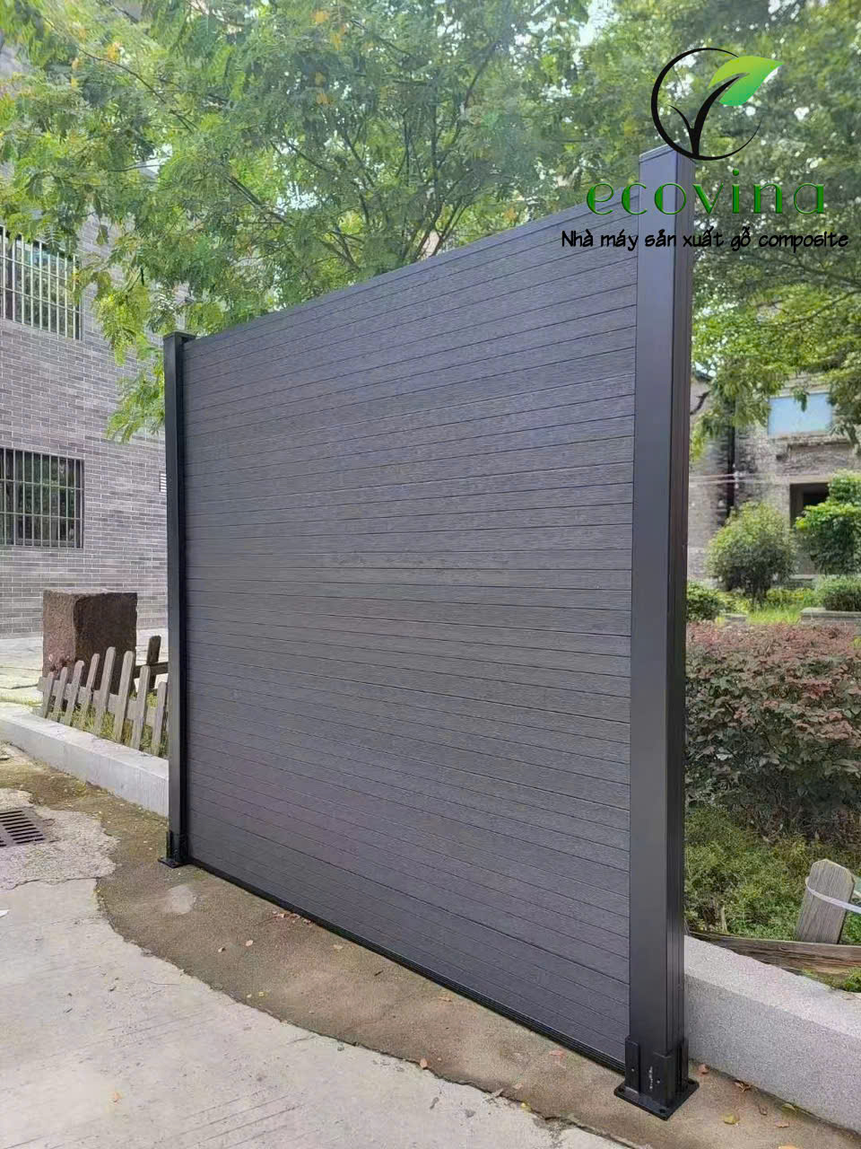 Hàng rào gỗ nhựa ngoài trời