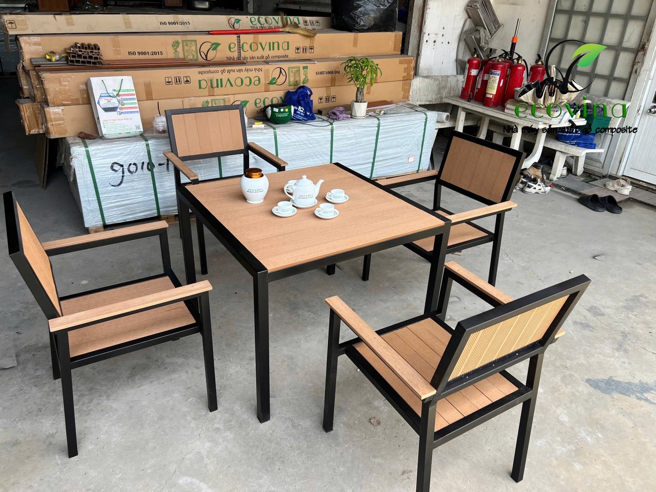 Nhà máy gỗ nhựa composite Ecovina