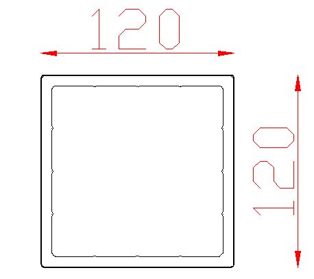 Thanh lam hộp phủ ASA ngoài trời EW120T120