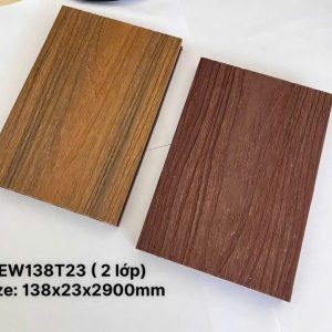 Sàn ngoài trời công nghệ đùn 2 lớp Co- extrution mới EW138T23