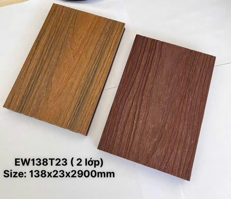 Sàn ngoài trời công nghệ đùn 2 lớp Co- extrution mới EW138T23