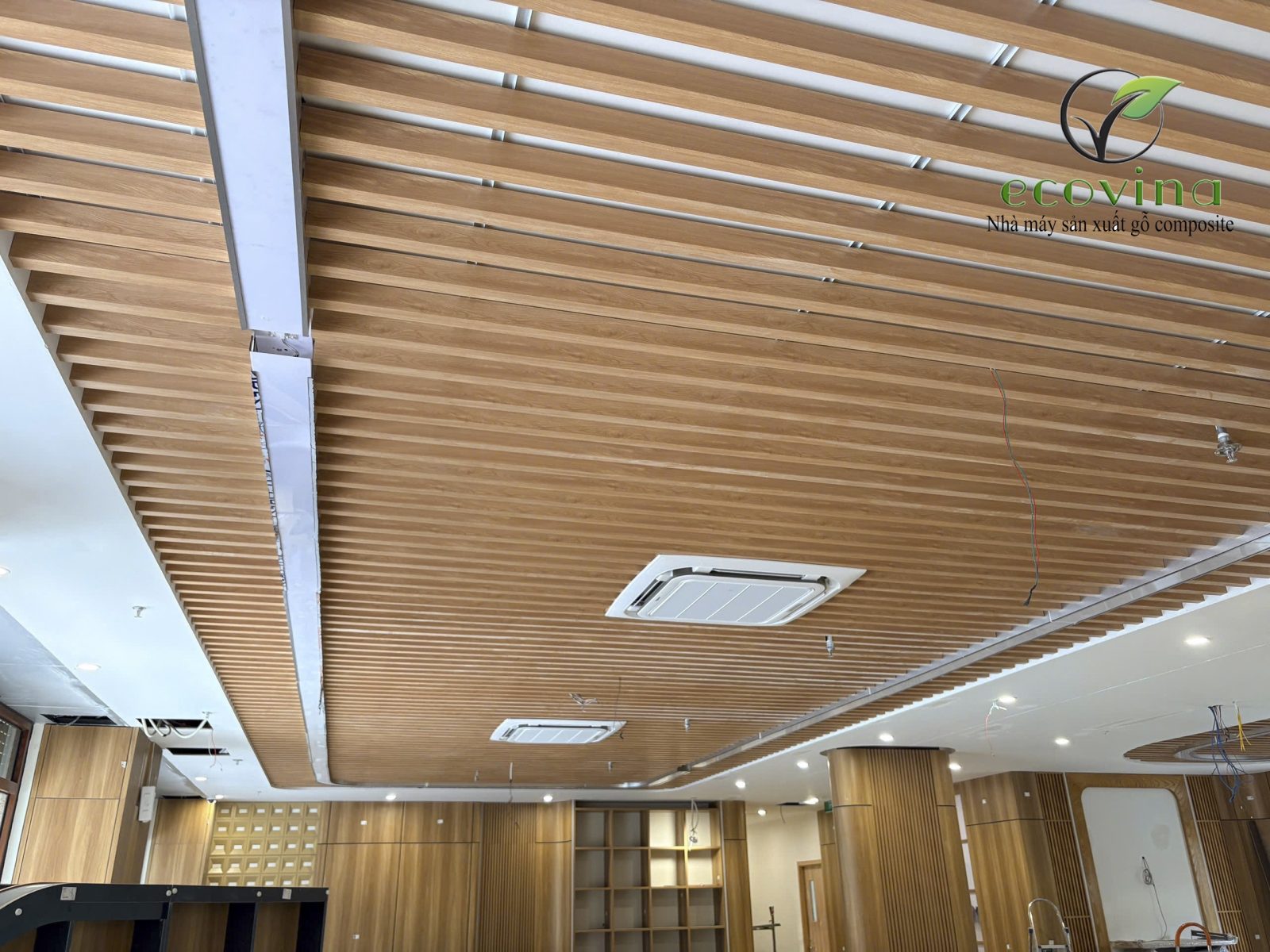Ưu điểm của trần nan 60x40 màu 19 Ecovina